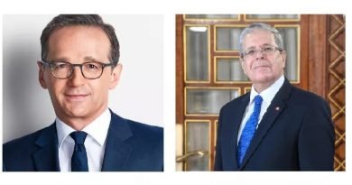 عثمان الجرندي نظيره الألماني هايكو ماس