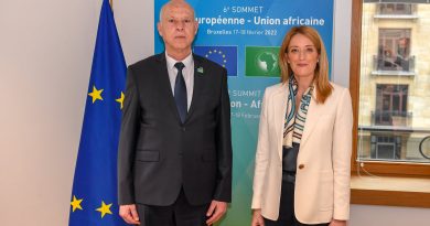 قيس سعيد مع السيّدة Roberta Metsola رئيسة البرلمان الأوروبي